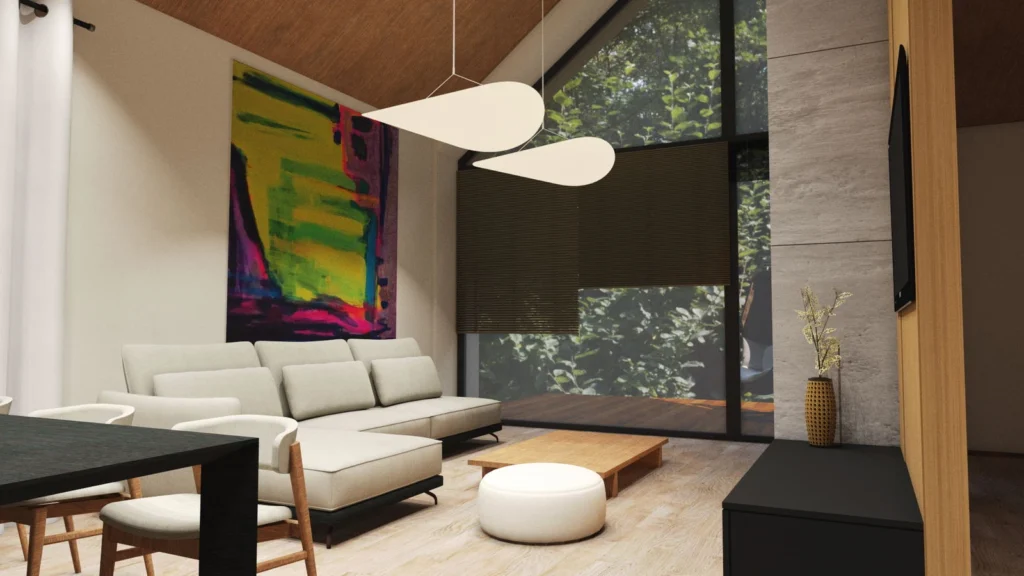 Stodoła projektowanie wnętrz wizualizacje