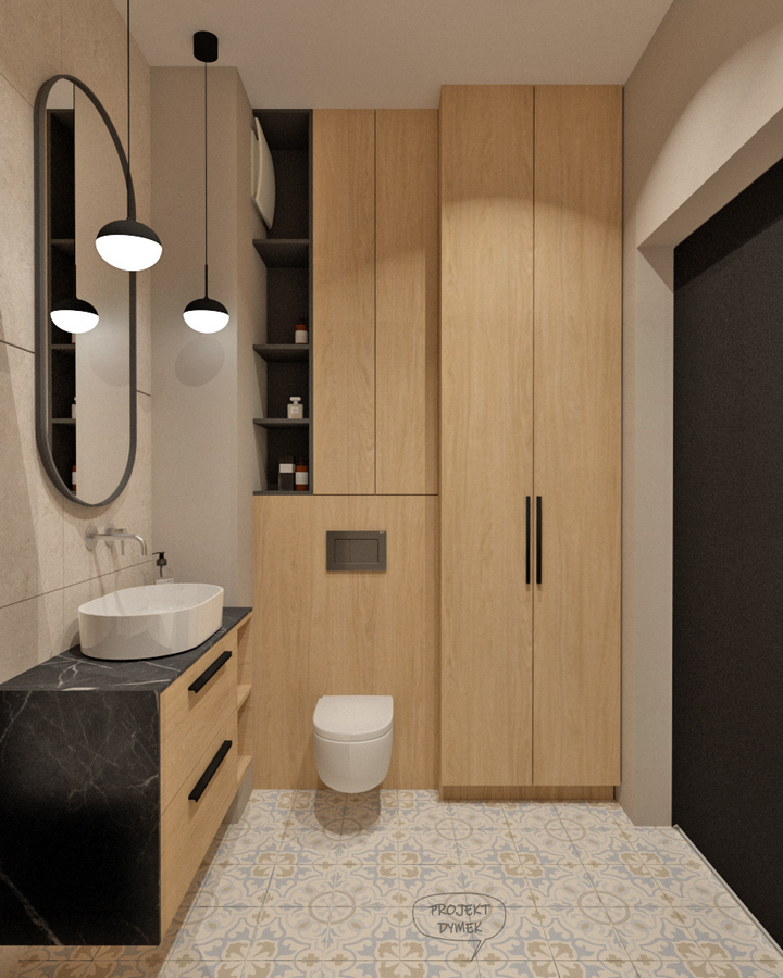 Targówek projektowanie wnętrz wizualizacje lazienka